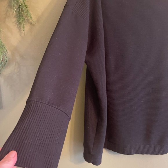 TRIBAL ribbed FUNNEL neck tunic in BLACK - XXL - Picture 3 of 5